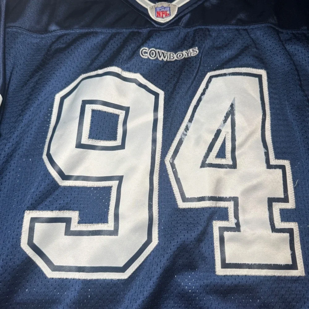 Reebok DeMarcus Ware Dallas Cowboys NFL Jersey Navy Blue Mens Size 54 94